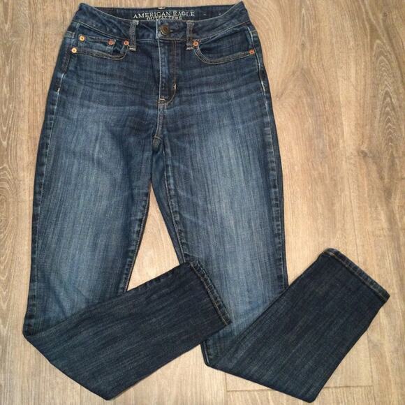 AE Hi-Rise Skinny jeans 0 Short - Picture 1 of 5